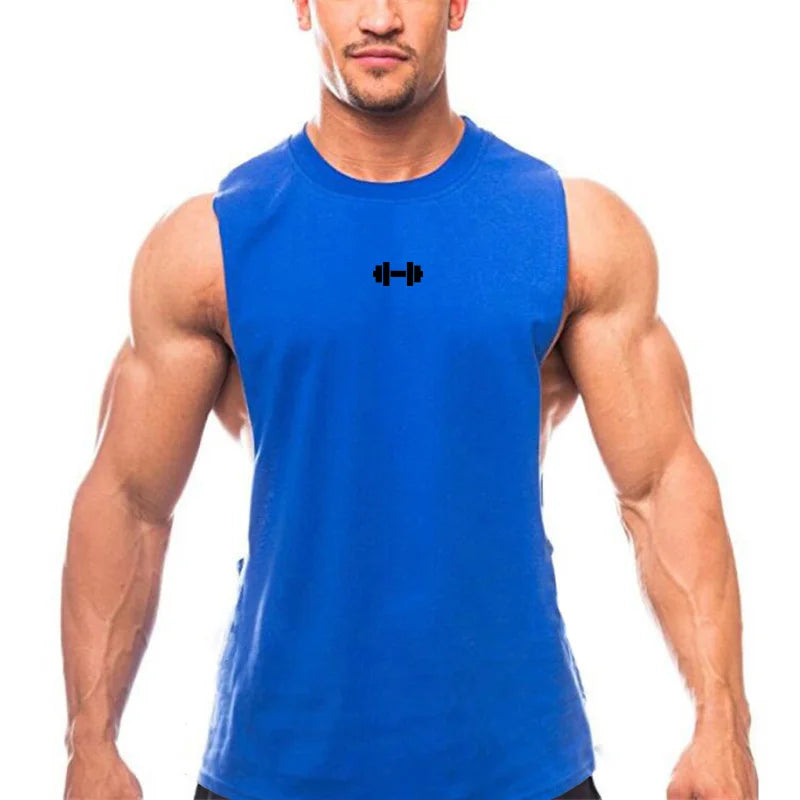 Breathable Cotton Gym Vests for Fitness Training