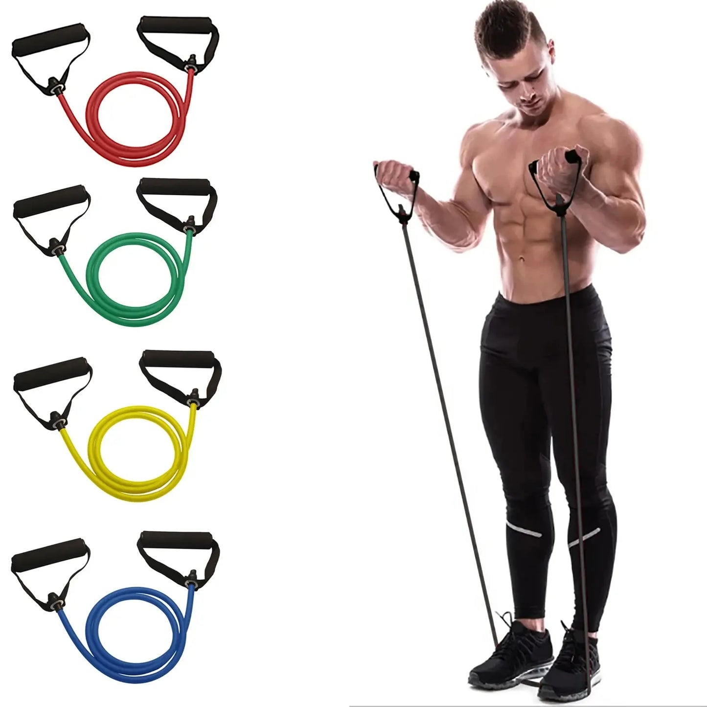 Workout Bands with Handles – Strength Training for Men & Women