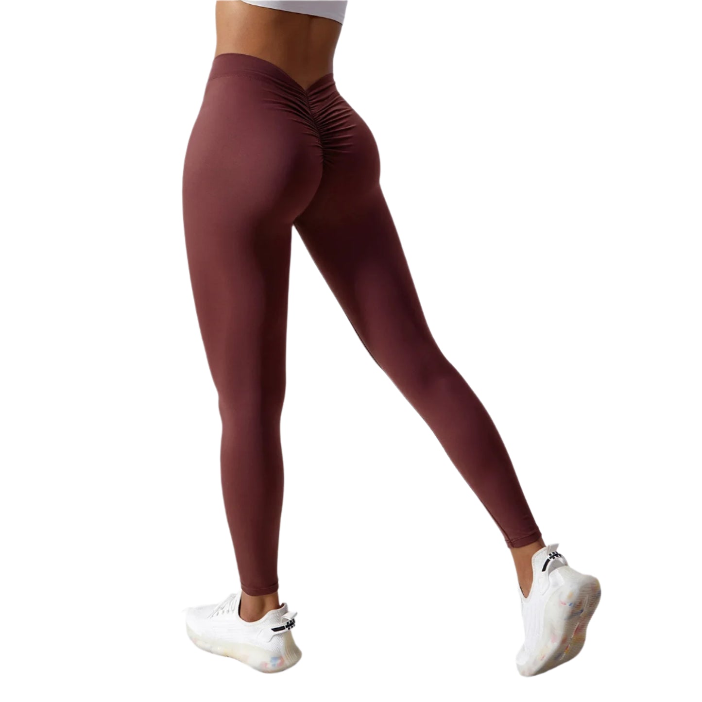 Gym Legging : High-Waisted Peach Design for Yoga & Exercise