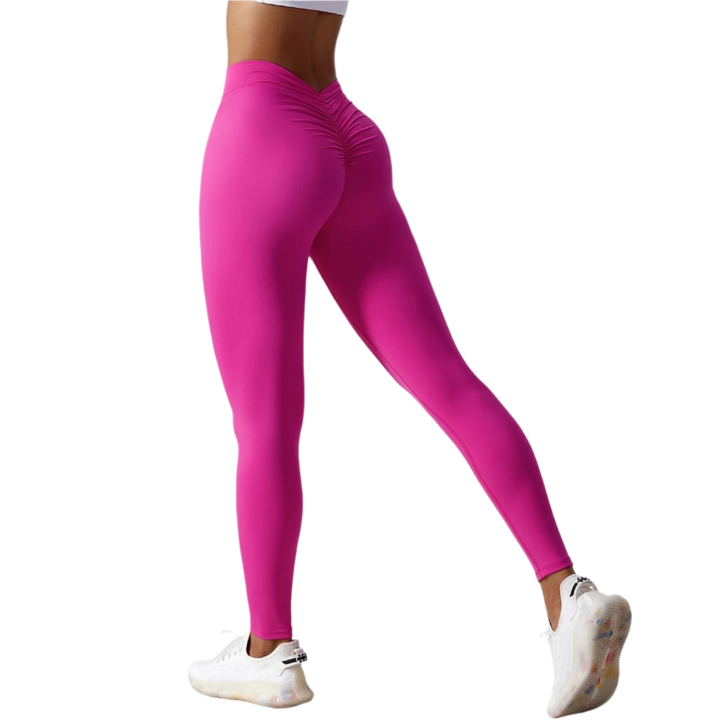 Gym Legging : High-Waisted Peach Design for Yoga & Exercise